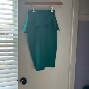 Turquoise skirt